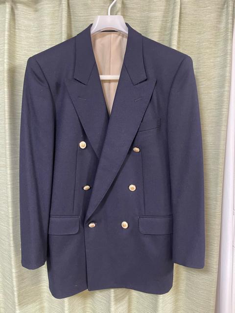 日本製✨アクアスキュータム 紺ブレ ジャケット 金ボタン 人気サイズ L 日本製✨アクアスキュータム 紺ブレ ジャケット 金ボタン 人気