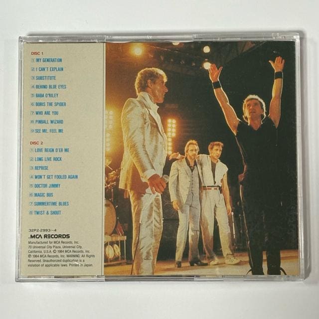 THE WHO / WHO'S LAST  CD/DVD/rfI 