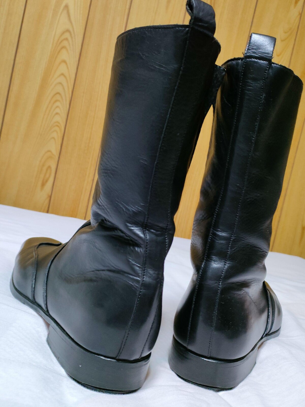 新品箱付　イヴサンローラン　YSL ジョニーブーツ　40 ブラック Yves Saint Laurent - 正規未 イヴサンローラン YSLロゴ