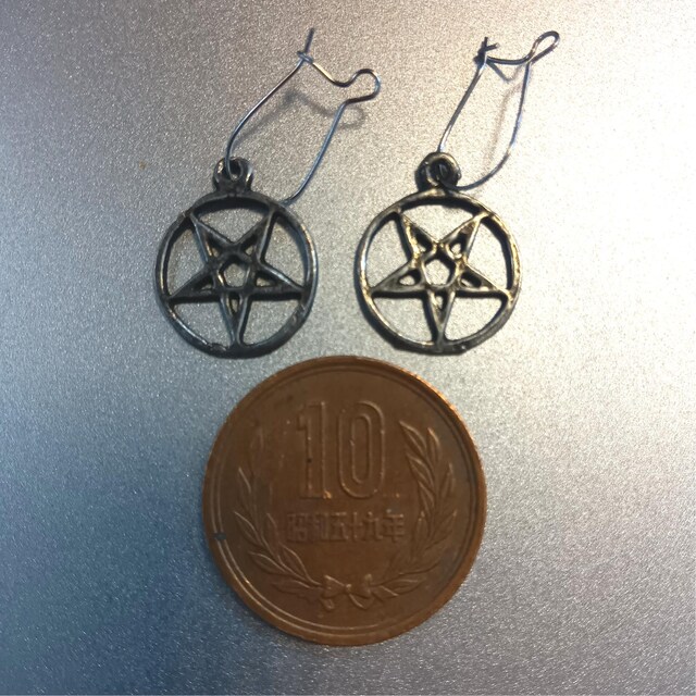 AzureGreen Inverted Pentagram piercet䊐  ANZT[/v 