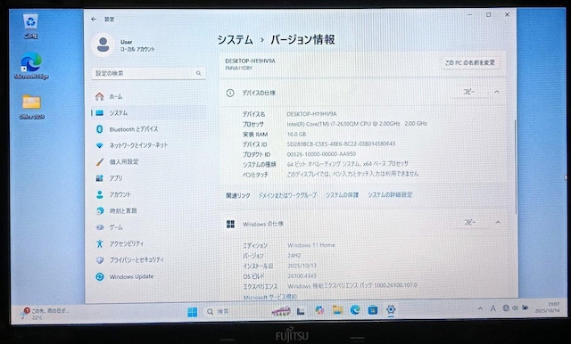 FUJITSU LIFEBOOK Corei7 16GB SSD512GB WebJ Blu-ray Windows11  PC{/Ӌ@ 