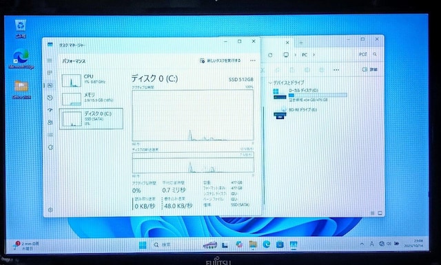 FUJITSU LIFEBOOK Corei7 16GB SSD512GB WebJ Blu-ray Windows11  PC{/Ӌ@ 