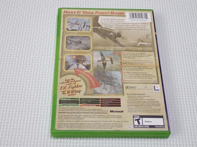 xboxSECRET WEAPONS OVER NORMANDY CO kĔ  Q[{/\tg 