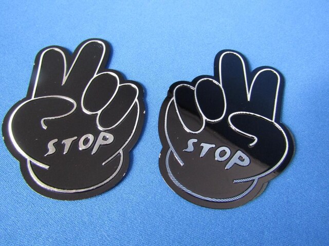 STOPIPEACE s[X Sign A~NtgfJ[ BLACK  2SET  /oCN