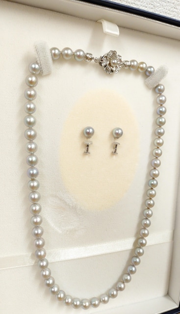 ӕʏt@K14WGp[CO&Vo[O[@p[lbNX@7.0mm`7.5mm 46cm@Silver t