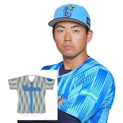 横浜DeNAベイスターズ 蝦名達夫 ユニフォーム ホームM サイン入り 横浜DeNAベイスターズ 蝦名達夫 ユニフォーム ホームM サイン