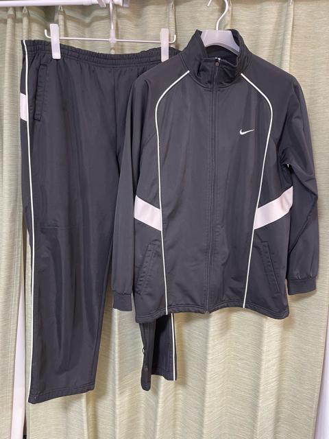 00s OLD NIKE ナイキ トラックジャケット パンツ 上下セット 00s NIKE セットアップ ナイロン上下 ナイキ スウォッシュ 美品