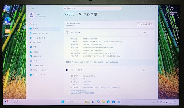 Lenovo ThinkPad Corei5 16GB SSD512GB WebJ DVD Office2024  PC{/Ӌ@ 