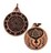 AzureGreen Pentagram copper Talisman神の保護