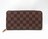 LOUIS VUITTON ルイヴィトン N41661 ダミエ・エベヌ ジッピー・ウォレット ラウンドファスナー長財布<USED>
