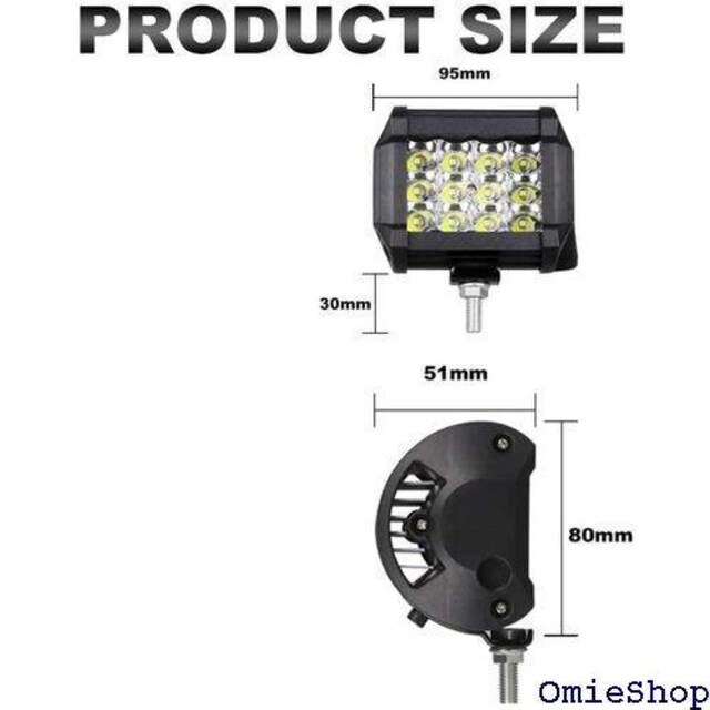 zmart 4C` 72W 24SMD  LED gbN J[ gN^[ ATV LED wbhCg 242  /oCN