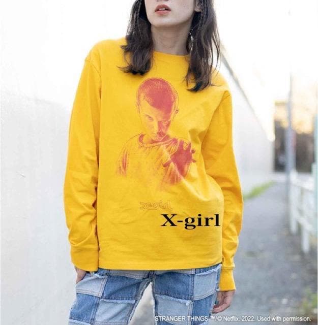 X-girl STRANGER THINGS R{ T G CG[ S  t@bV 