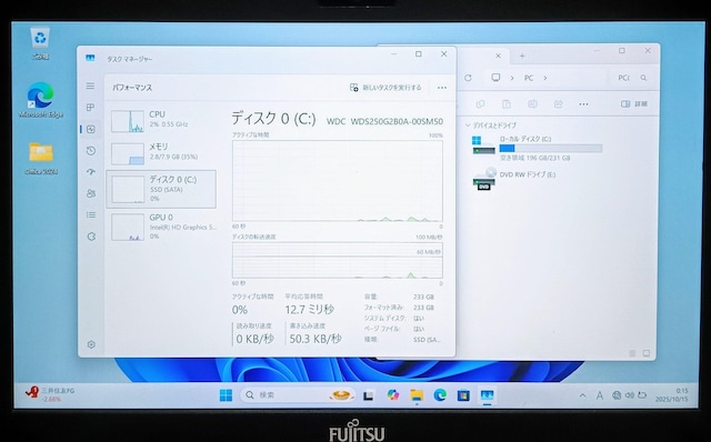 FUJITSU LIFEBOOK Corei5 8GB SSD250GB Windows11 WebJ Office  PC{/Ӌ@ 
