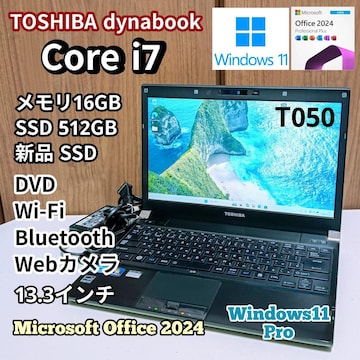 m[gp\R Windows11 Office2024 dynabook Corei7 SSD512GB 16GB DVD