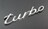 ☆金属素材使用turboエンブレム筆記体細字タイプ/メッキ