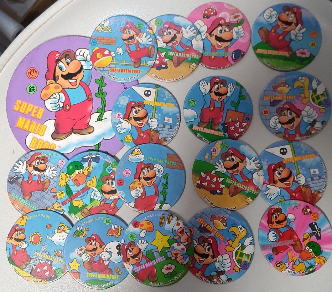 【マリオ】特大スーパーマリオめんこセット 昭和めんこ マリオ】スーパーマリオめんこ 昭和めんこ マリオ】特大スーパー