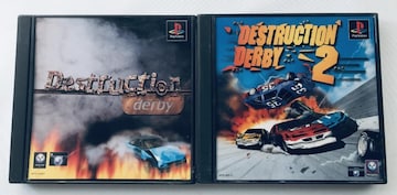 fXgNV_[r[@DESTRUCTION DERBY@2@nKL PS@Zbg PlayStation Postcard