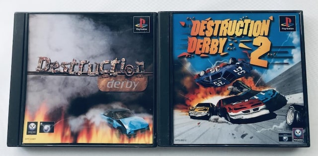fXgNV_[r[@DESTRUCTION DERBY@2@nKL PS@Zbg PlayStation Postcard   Q[{/\tg 