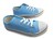 1円~CC195新品AAAローカット/レースアップスニーカー22aL.BLUEkids