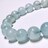 ふわふわ白雲? 《No.507》ホワイトクラウドアクアマリン 9.5mm珠 内径16cm