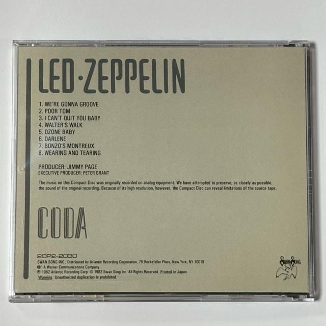 Led Zeppelin / CODA  CD/DVD/rfI 