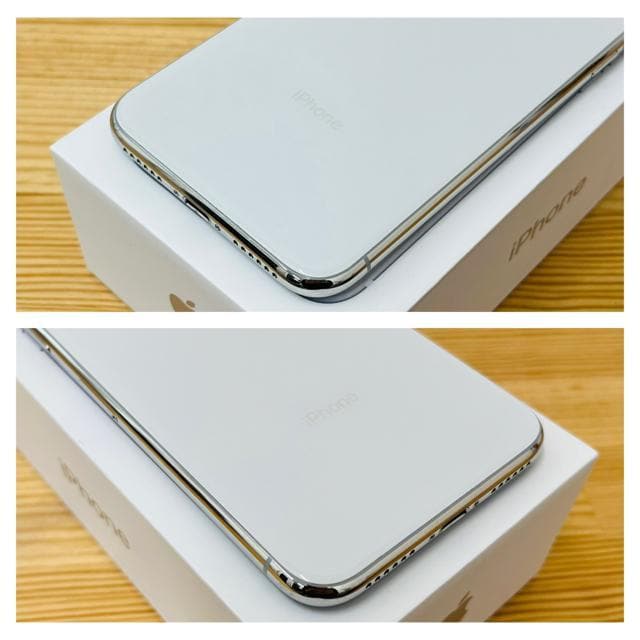 B 100% iPhone X 64 GB SIMt[ Vo[ {  Ɠd/AV 