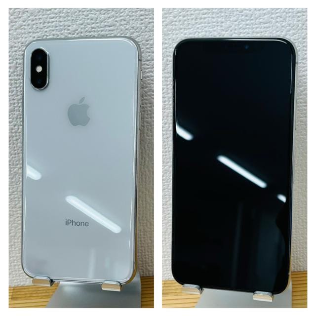 B 100% iPhone X 64 GB SIMt[ Vo[ {  Ɠd/AV 