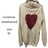 vivienne westwood ハート柄 ハイネック 長袖 ニット