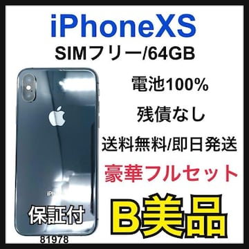B 100% iPhone XS 64 GB SIMt[ ubN {