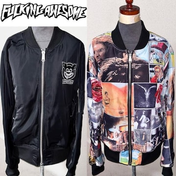 FUCKING AWESOME t@bLI[T 艿5~ o[Vu MA-1WPbg L XP[^[ Xg[g n