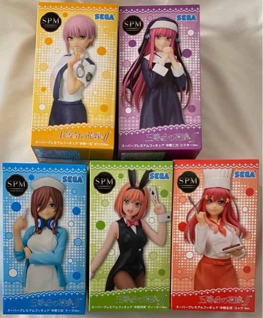 【安心発送】 五等分の花嫁 中野一花 スーパープレミアムフィギュア5体セット コミック・アニメ