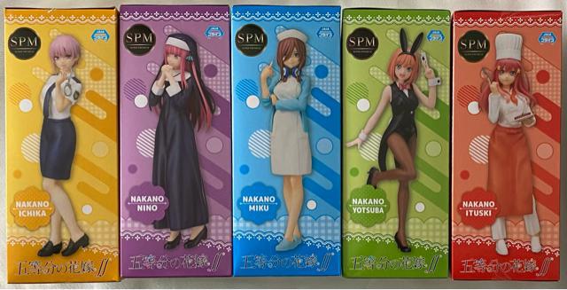 五等分の花嫁 スーパープレミアムフィギュア5体セット 中野一花