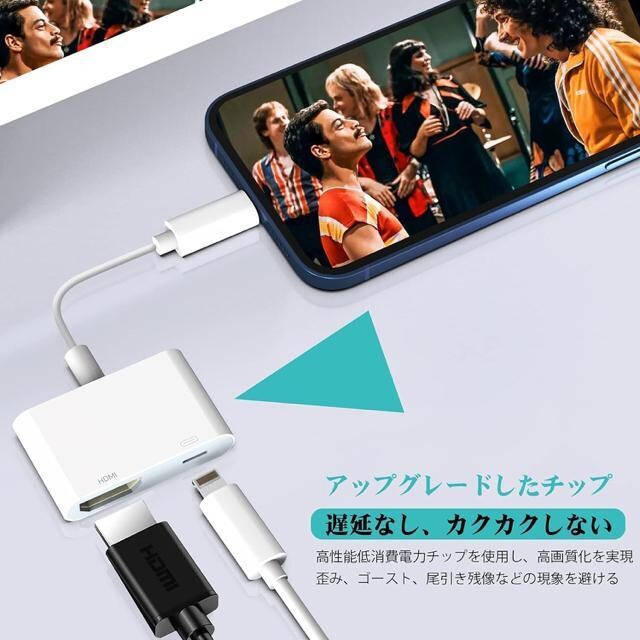 iPhone HDMIϊP[u ڑP[u HDMI A_v^[ HDMIϊA_v^ 1080PHD掿  ݒsv