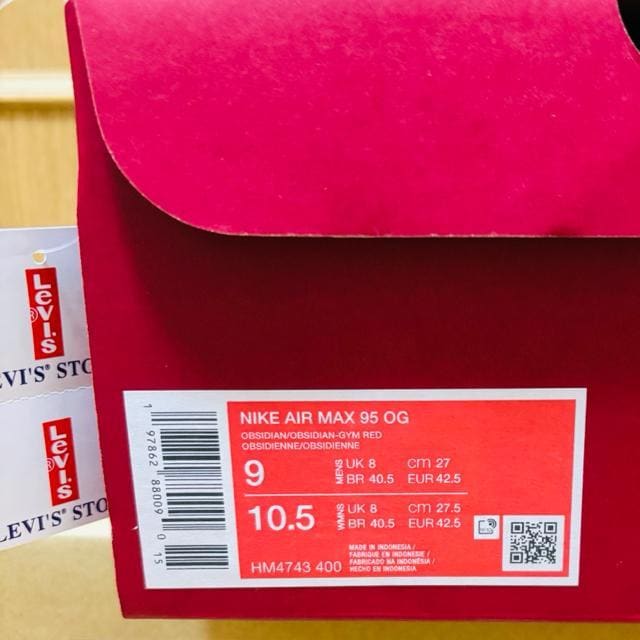 27cm Levi's ~ Nike Air Max 95 OG "Denim Blue"  uh 