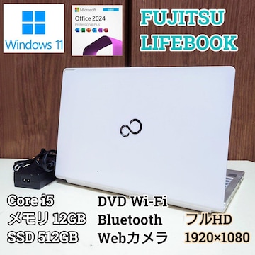 FUJITSU LIFEBOOK Corei5 12GB SSD512GB Windows11 m[gp\R tHD