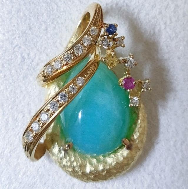 _Ch~JZhj[ y_ggbv K18YG 6.70ct 7.5g   ANZT[/v 