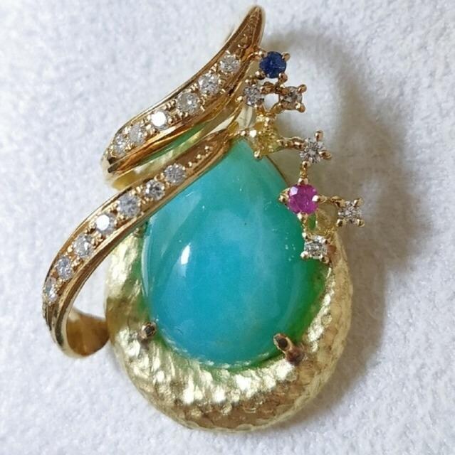 _Ch~JZhj[ y_ggbv K18YG 6.70ct 7.5g  ANZT[/v 