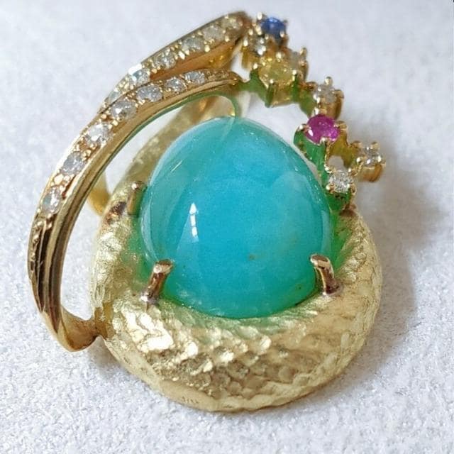 _Ch~JZhj[ y_ggbv K18YG 6.70ct 7.5g  ANZT[/v 