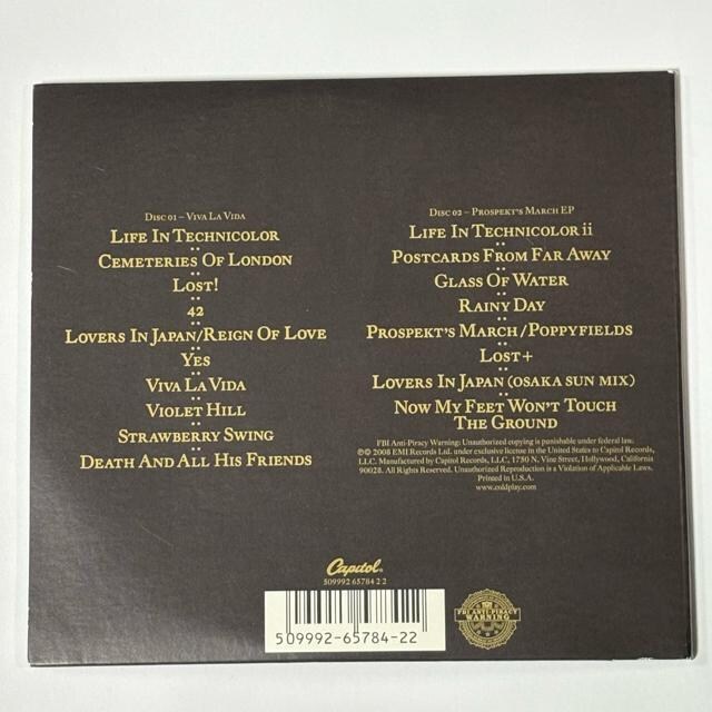COLDPLAY / VIVA LA VIDA  PROSPEKT'S MARCH  CD/DVD/rfI 