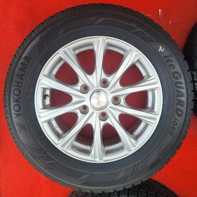 WEDS/JOKER 15C`6J+53 5PCD114.3Rn} ice GUARD IG60 4{Zbg195/65R1  /oCN