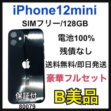 B 100% iPhone 12 mini 128 GB SIMt[ {