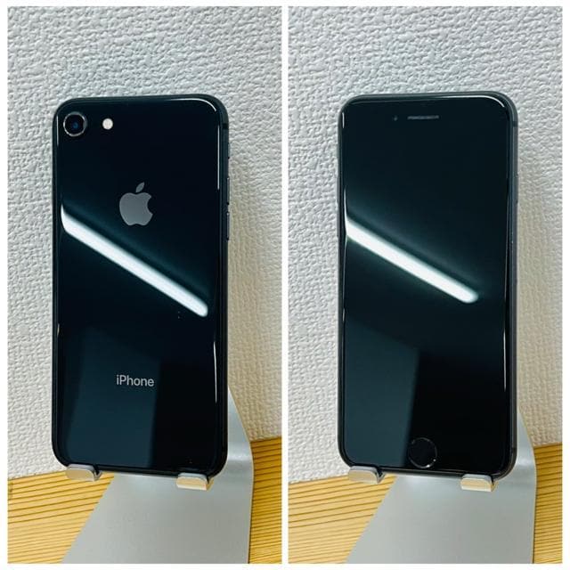 C 100% iPhone 8 64 GB SIMt[ ubN {  Ɠd/AV 