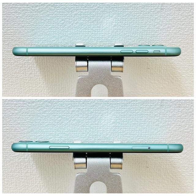 B 100% iPhone 11 128 GB SIMt[ O[ {  Ɠd/AV 