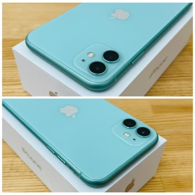 B 100% iPhone 11 128 GB SIMt[ O[ {  Ɠd/AV 