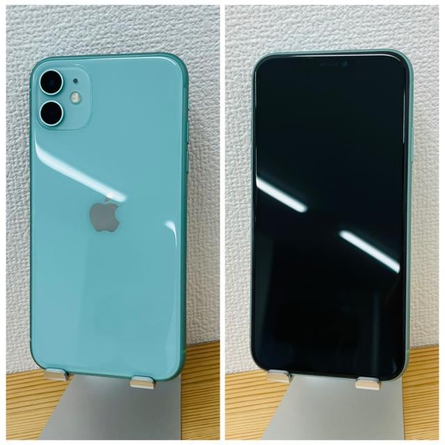 B 100% iPhone 11 128 GB SIMt[ O[ {  Ɠd/AV 
