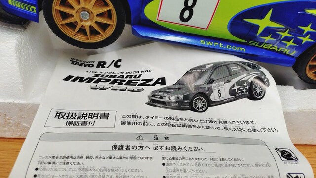 ғi@WR@TAIYO R/C SUBARU Xo@IMPREZA@CvbT 2003 WRC@At