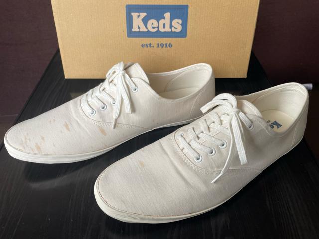 【入手困難】Keds ホワイト キャンバス オックスフォード スニーカー ケッズ Keds CHAMPION OXFORD CVO(チャンピオンオックスフォード