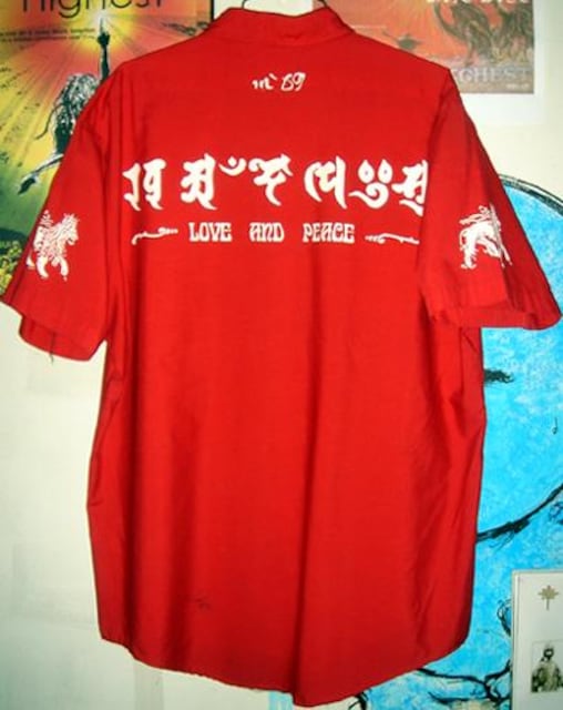 M-69 IWi Love and Peace [NVc S/S Work Shirts W}CJ QG    jt@bV 