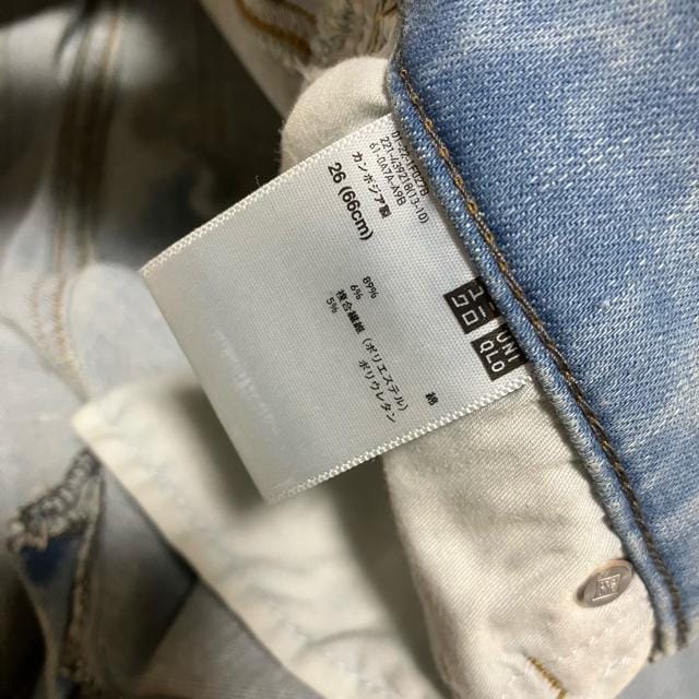 yUNIQLO JEANSz XLj[ / EgXgb` fj / 26  uh 