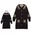 シロップ〓花模様ロングニットカーディガン(L)濃紺〓新品